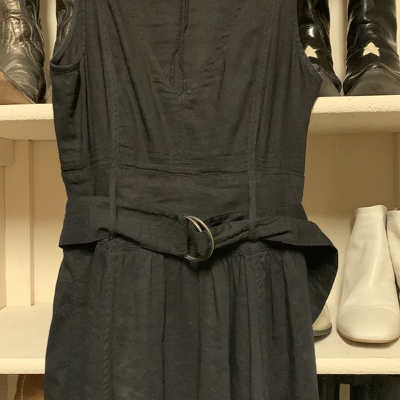 Theory black linen Kiana dress. INCREDIBLE black dress! Hate to part with it! - Picture 3 of 3